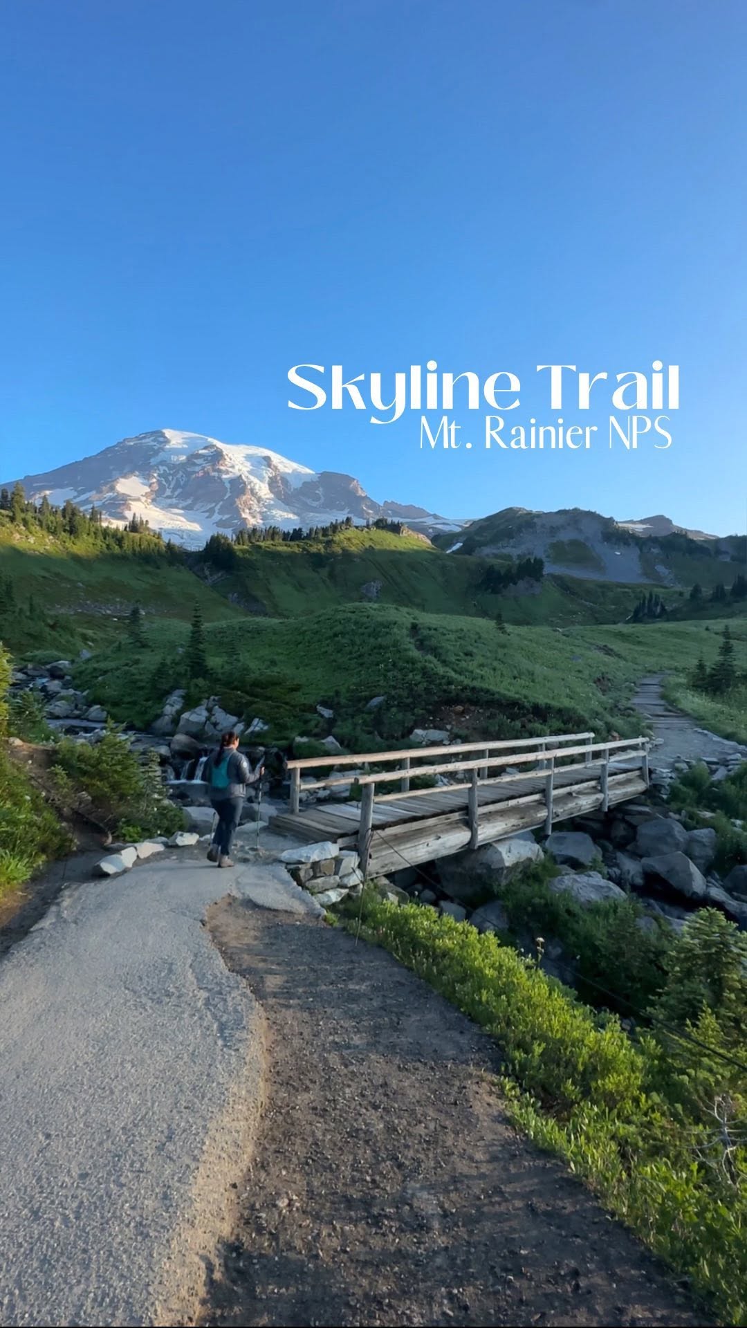 Instagram post by @wheretheroadforks__ for Backcountry. Caption reads: 📌Add Skyline Trail to your hiking bucket list!....