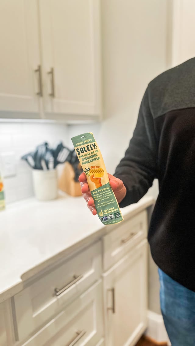 Instagram post by @dayfamilydiaries for Solely. Caption reads: We are always looking for healthier snack options....