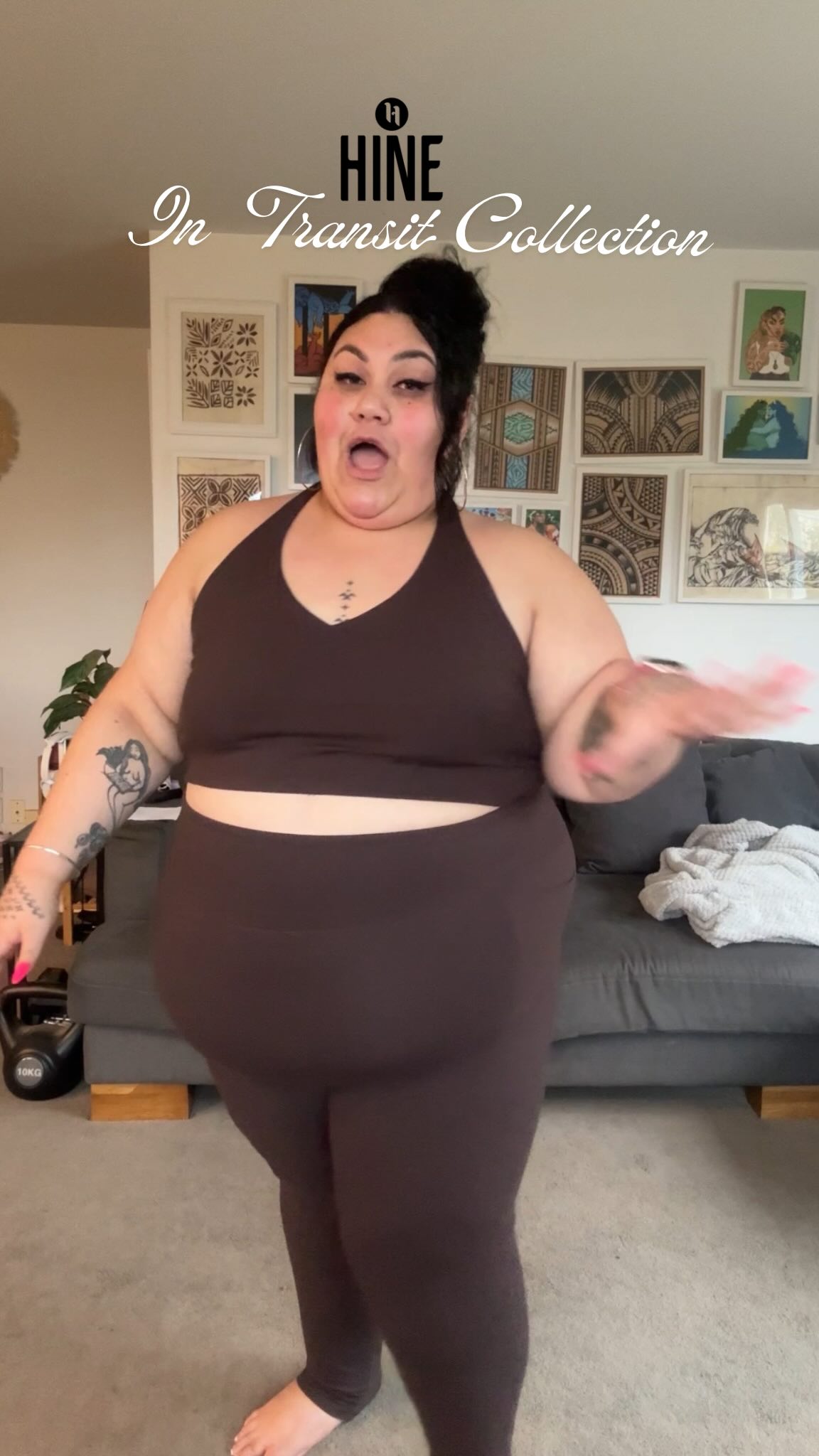 Instagram post by @pori.mahmah for Hine Collection. Caption reads: [...] The new ‘In Transit’ Collection by....