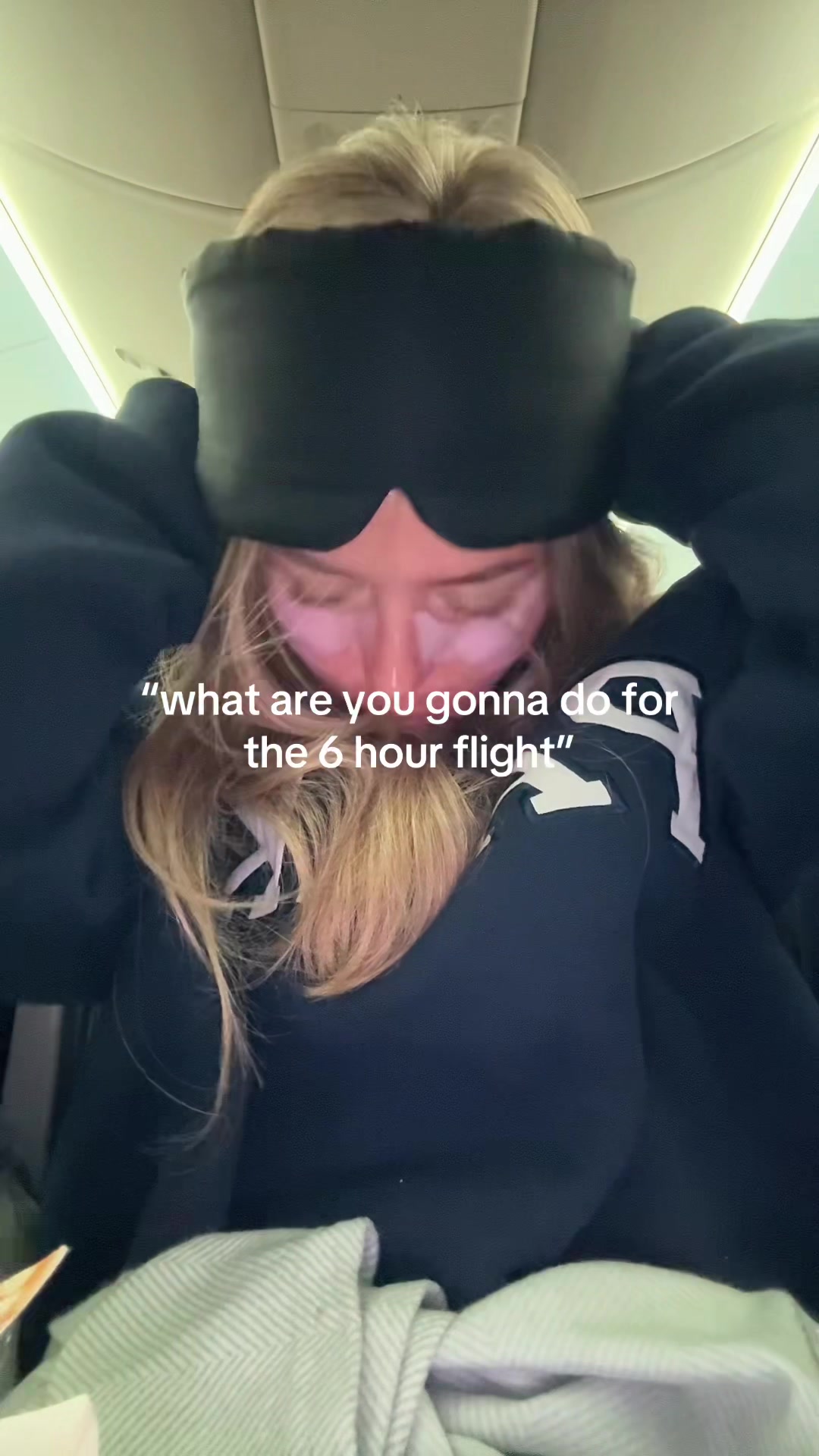 TikTok post by @makeitraeneee for Lemme. Caption reads: [...] on the way to edinburgh #travel #airport....