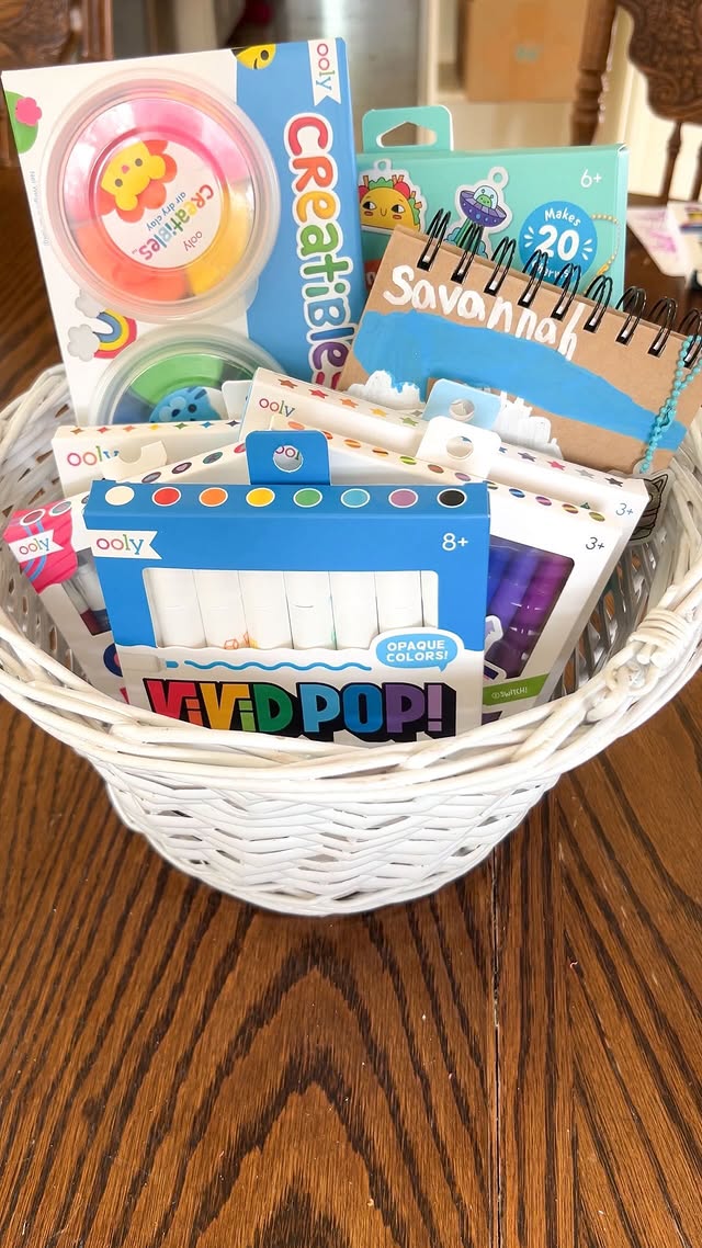 Instagram post by @ashleymurphyfamily for OOLY. Caption reads: [...] kids’ creativity, and all of the @WeAreOOLY....