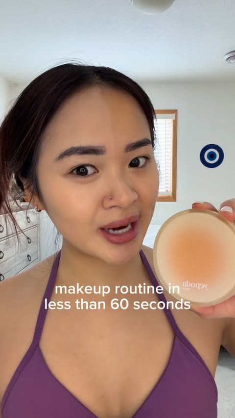 Instagram post by @nottinacolada for Yepoda. Caption reads: Is it glass-skin or is it the @yepoda cush....