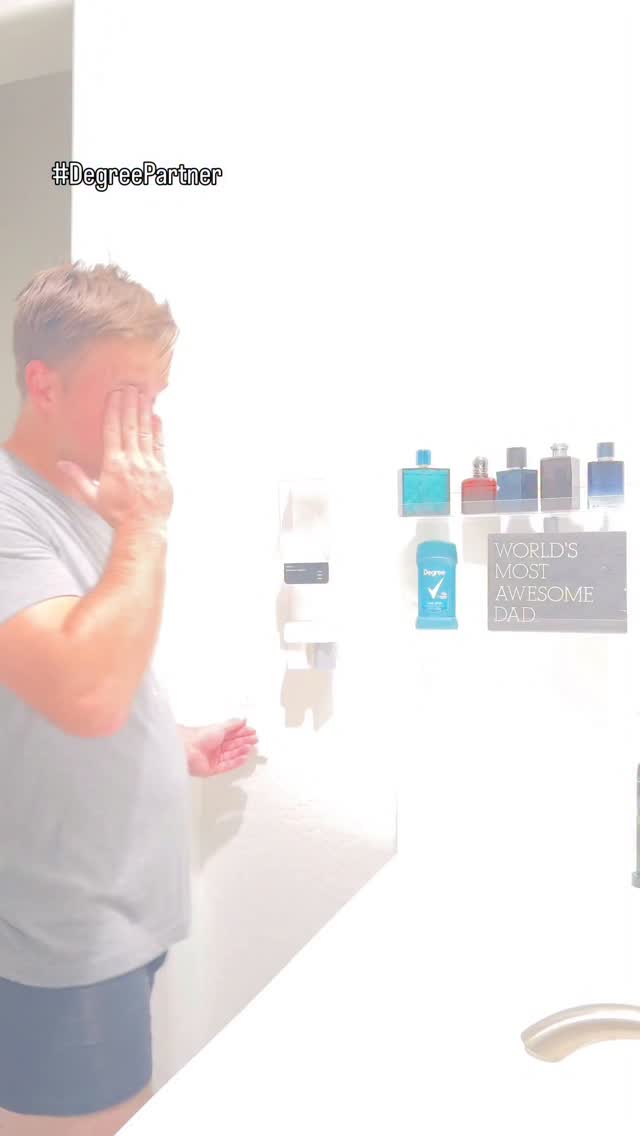 Instagram post by @petrgerber for Degree. Caption reads: #degreepartner Guessing what my wife wants? [...].