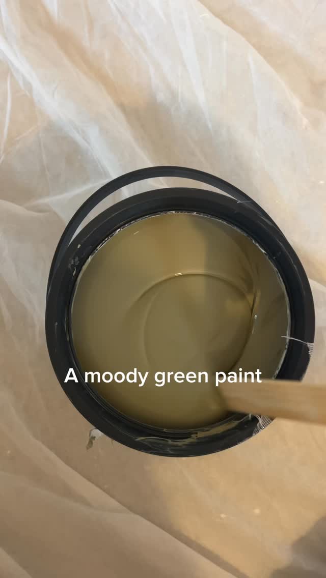 Instagram post by @jillyshumblehome for The Range. Caption reads: Ad. A moody green paint called Treron which is a....