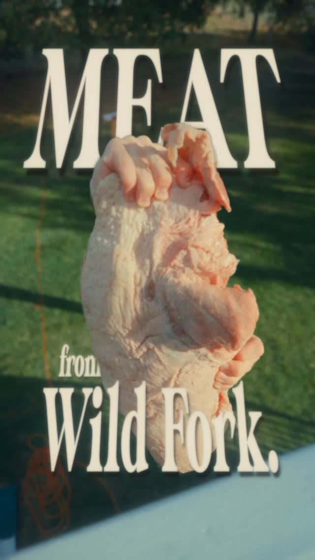 Instagram post by @rich.sit for Wild Fork Foods. Caption reads: This year I was assigned meat duty for....