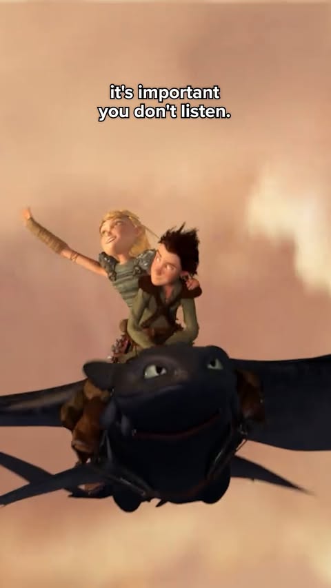 Instagram post by @httydragon for DreamWorks. Caption reads: Sometimes your path only makes sense once you walk....