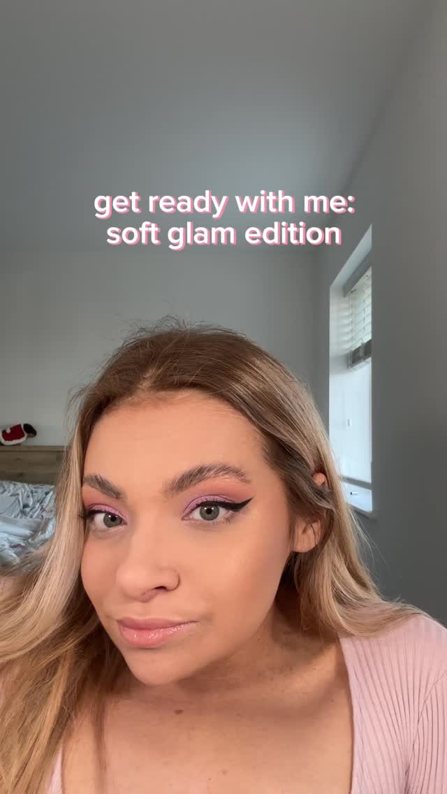 Instagram post by @bykatie.k for Trigwell Cosmetics. Caption reads: soft glam grwm from a few weeks ago💅🏻 

discount....