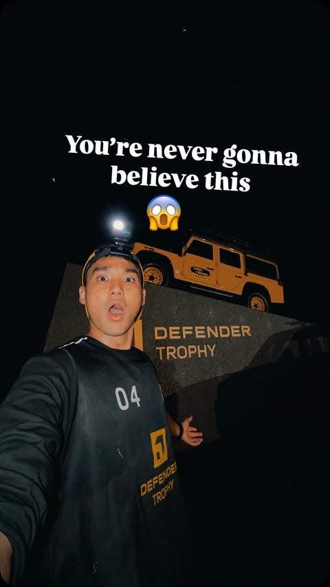 Instagram post by @adventuresofron for GoPro. Caption reads: [...] #defender #DefenderTrophy #sp 📸 Shot on....