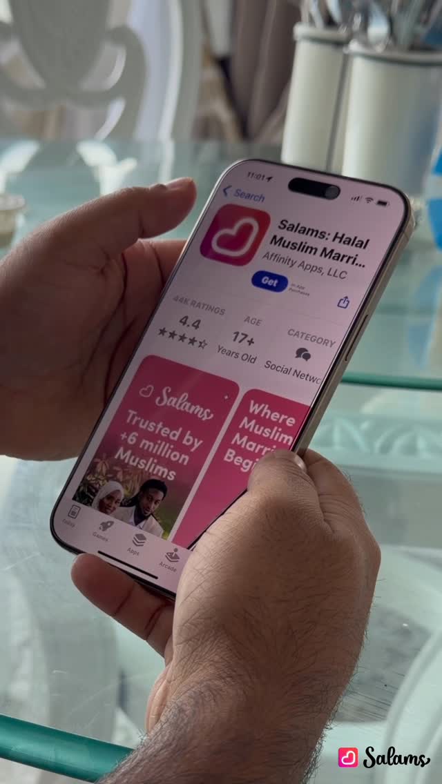 Instagram post by @shaavir6 for Salams. Caption reads: Salams really changed my life @salams.app #ad....