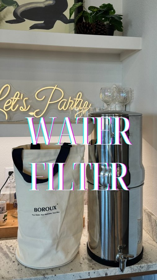 Instagram post by @healthitess for Boroux. Caption reads: [...] water.. it’s shocking 

I switched to....