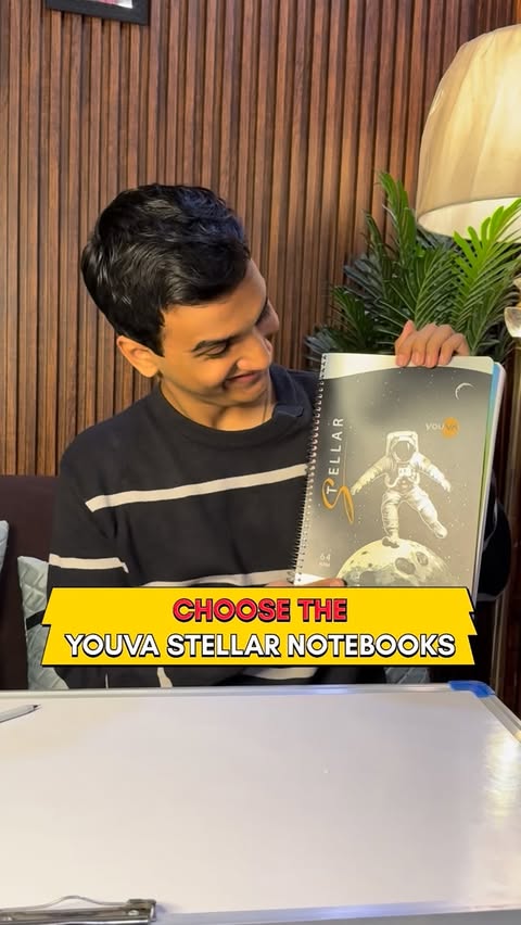 Instagram post by @aryanpreet for Youva stationery. Caption reads: Life may get messy, but your notebook doesn’t have....