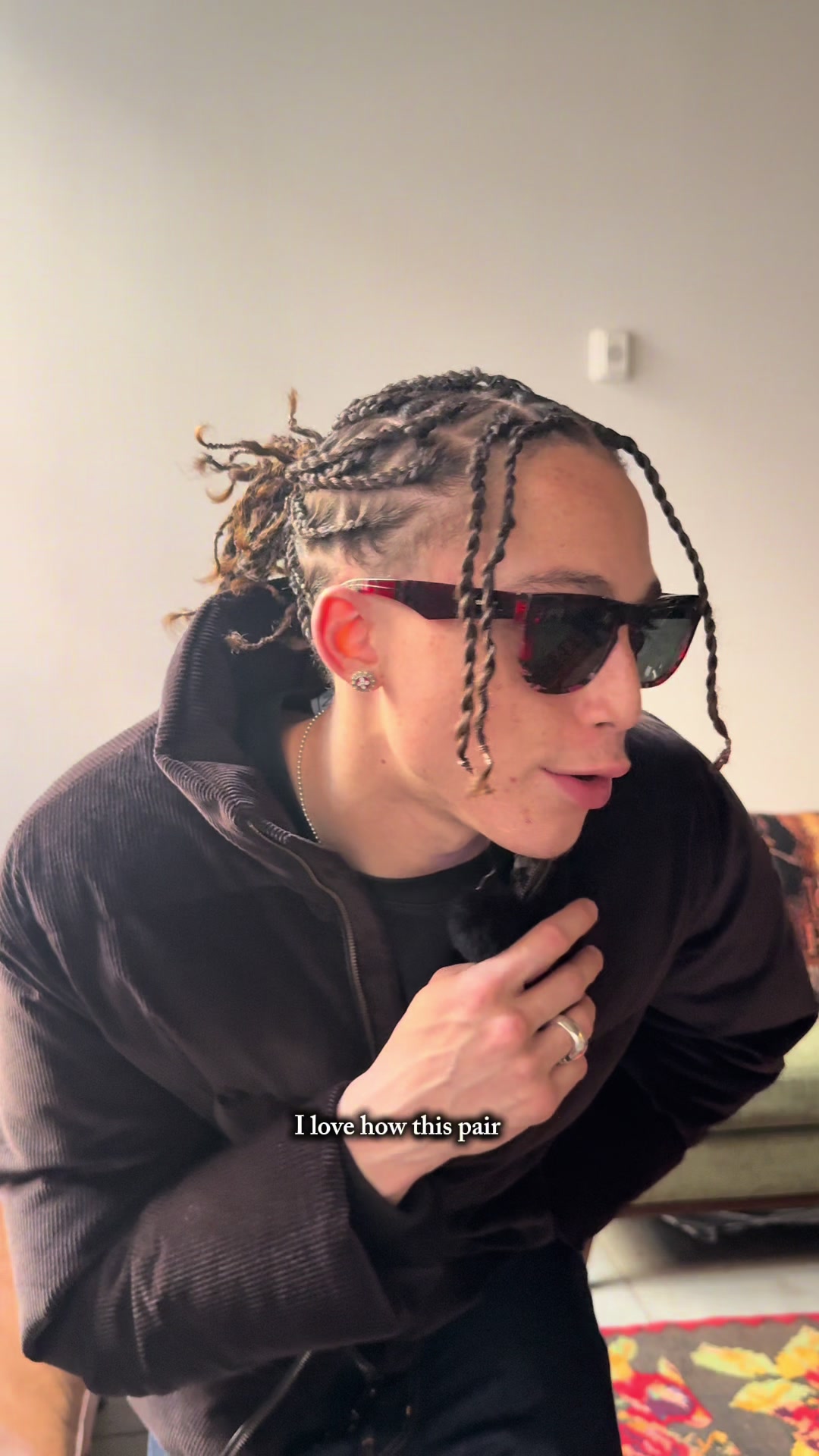 TikTok post by @davinbrunson for Bloomingdale's. Caption reads: Why change perspective when u can change @Burberry....