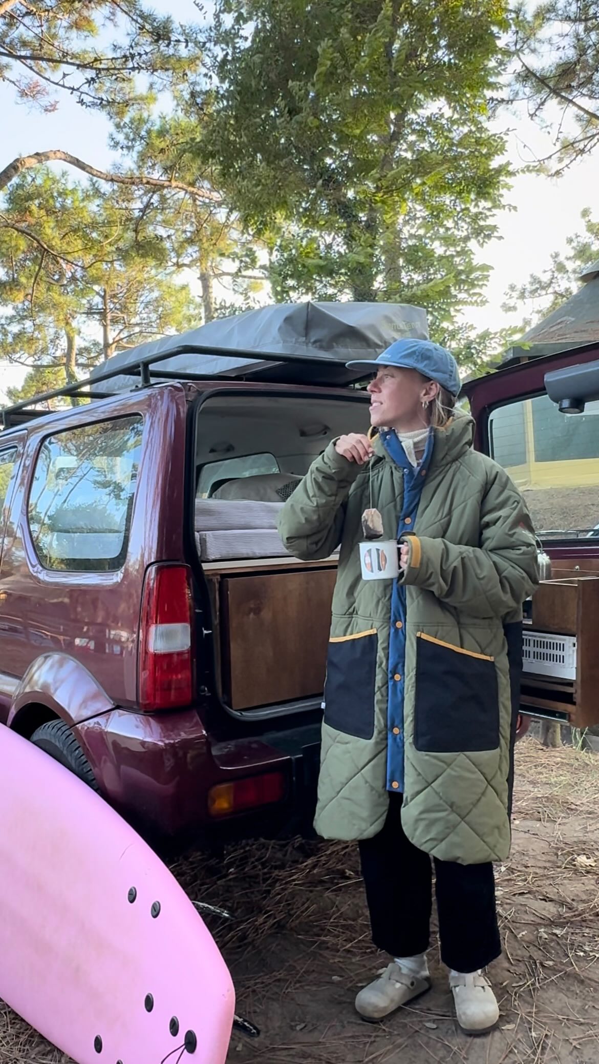 Instagram post by @rawig_ontheroad for Passenger Clothing. Caption reads: AD| Drove all the way from Germany down to....