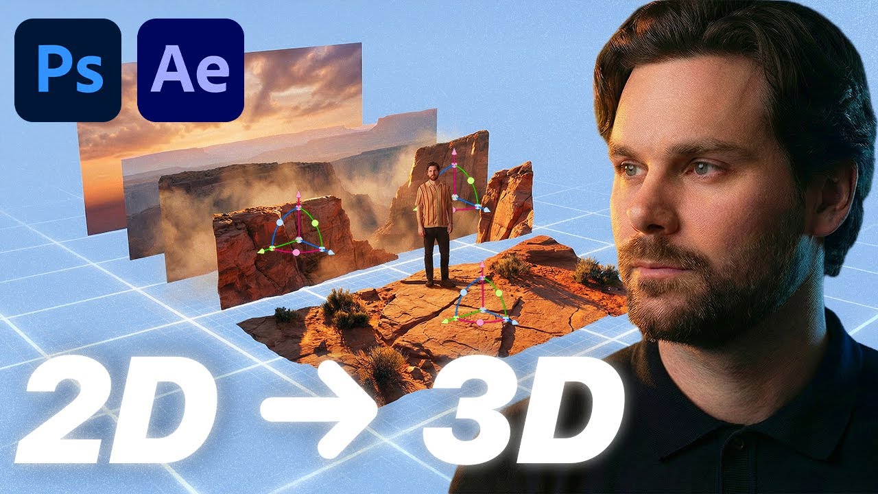 YouTube post by @JustinSerranDigital for Invideo Creators. Caption reads: My Full AI-to-Animation Workflow (Free Project....
