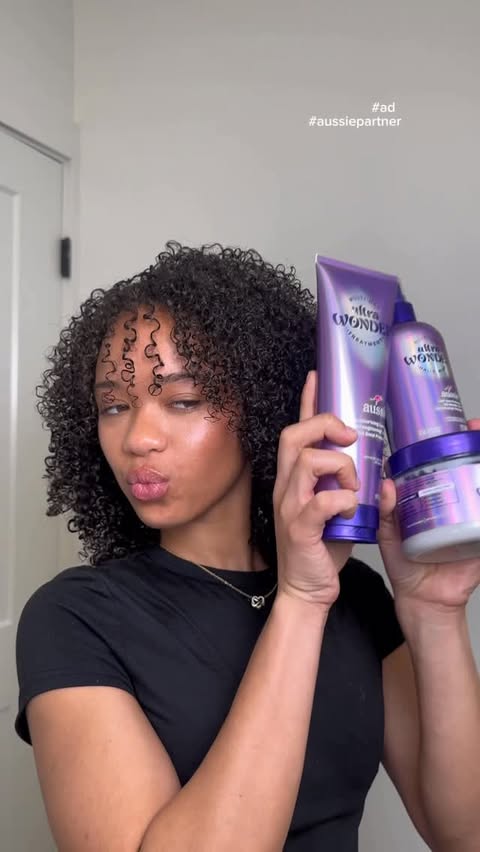Instagram post by @nevaexh_ for Aussie Hair. Caption reads: [...] has too many steps! 😭 the new....