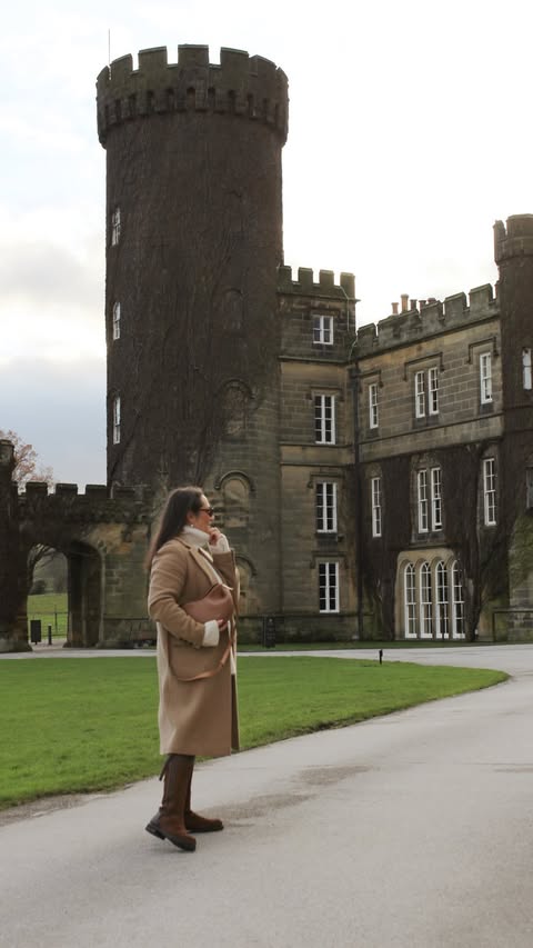 Instagram post by @bridget.mackinnon for Swinton Estate. Caption reads: Winter at Swinton Estate ❄️ The formula for....