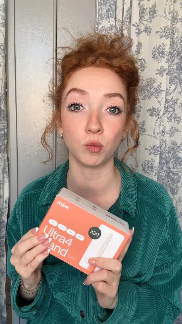 Instagram post by @annaredhair_ for Mira Fertility. Caption reads: click the link in my bio to find out more and use....