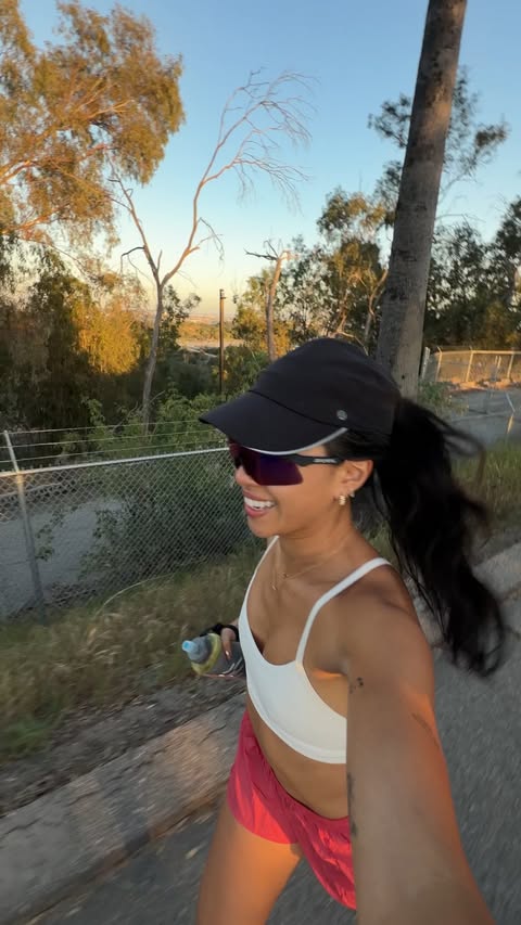Instagram post by @christineleeee for Harmless Harvest. Caption reads: [...] wish I knew when I started running....