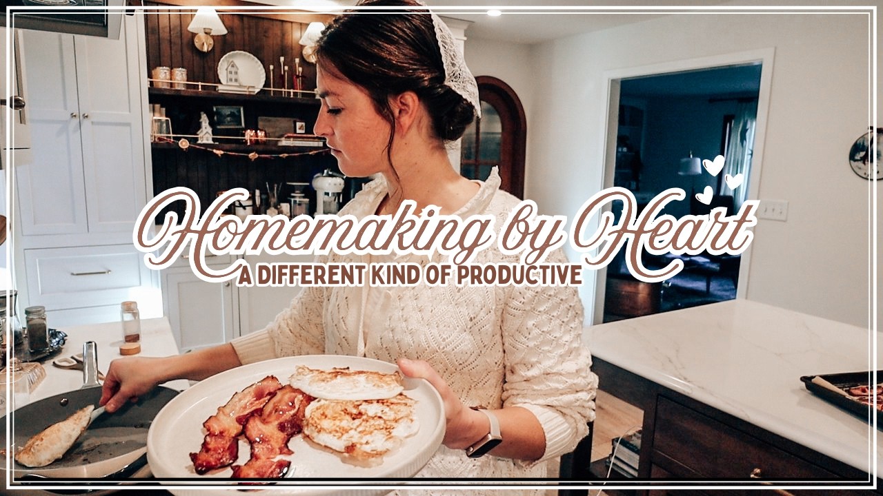 YouTube post by @MeganFoxUnlocked for Hosanna Revival. Caption reads: The NEW way to homemake in 2026: Less....