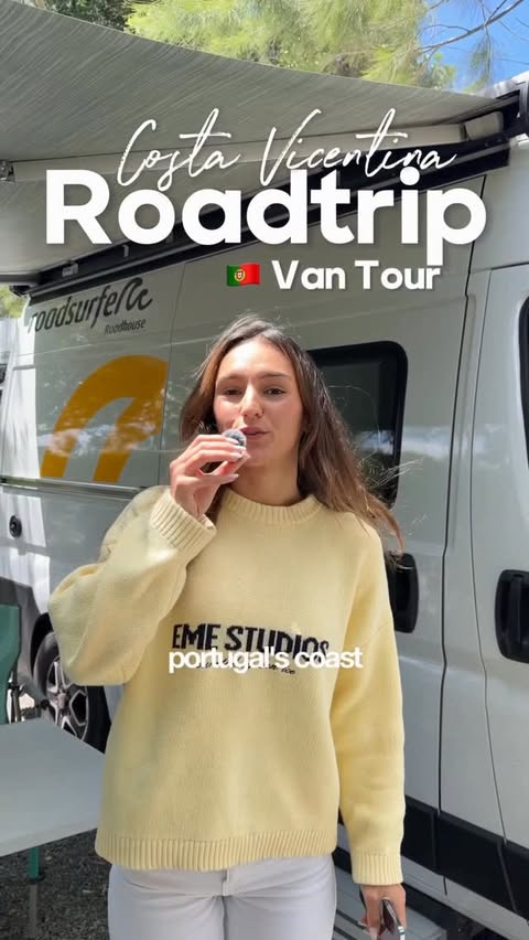 Instagram post by @explorewithsofs for roadsurfer. Caption reads: [...] home for the week: the Roadhouse by....