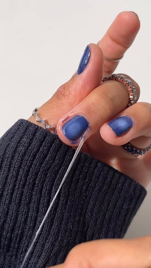 Instagram post by @nonnailartist for Local Eclectic. Caption reads: Winter gloomies got me matching my nails to this....