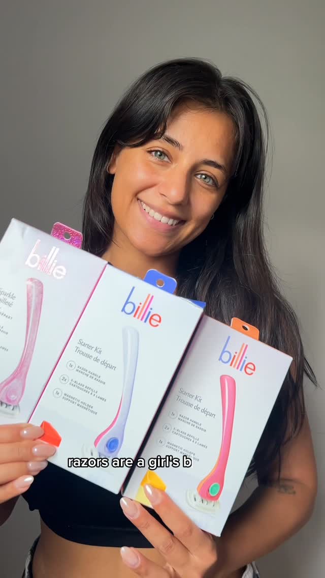 Instagram post by @beautybybhela for Billie. Caption reads: Shaving but make it self-care. Loving my @billie....