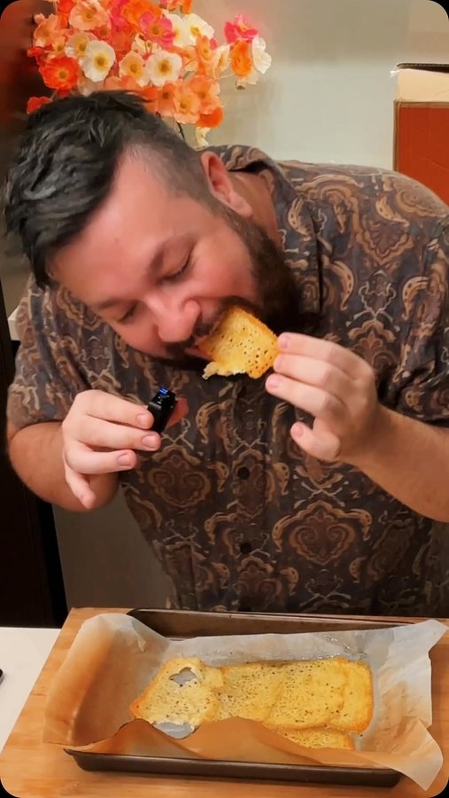 Instagram post by @christianhull for EveryPlate. Caption reads: If my parents knew I was frying whole blocks of....