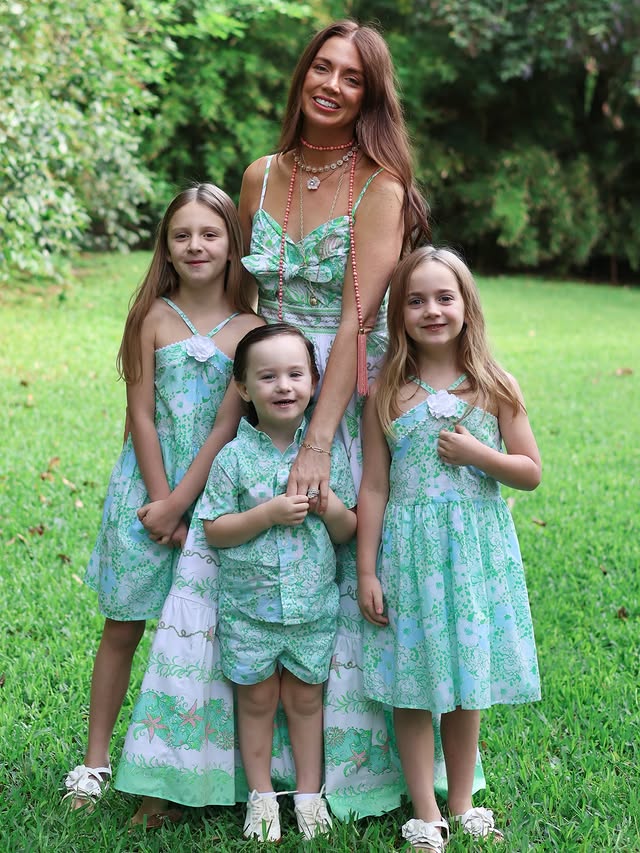 Instagram post by @nicolabathiemclaughlin for Lilly Pulitzer. Caption reads: [...] life. Introducing @janieandjack x....