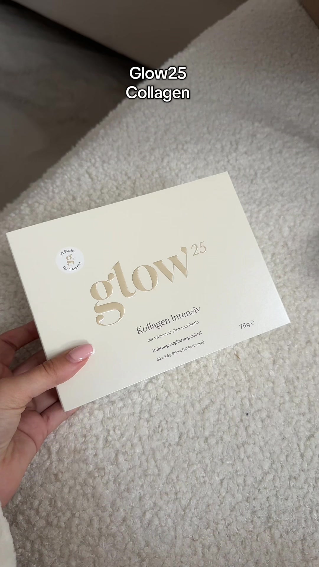 TikTok post by @eliessa.alw for Glow25. Caption reads: @Glow25 #fy #viral #contentcreator #influencer....