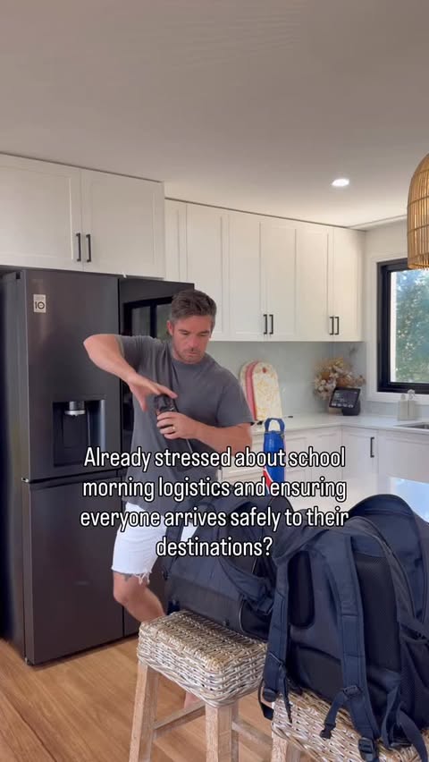 Instagram post by @dadmumofficial for Life360. Caption reads: [...] the bus or walk to school. With the Life360....