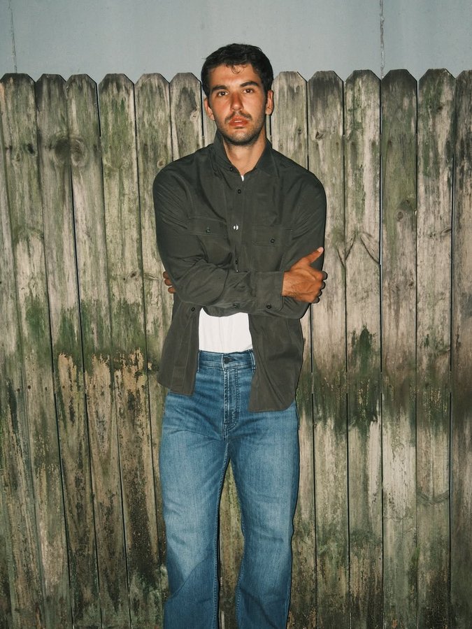 Instagram post by @denirradoncic for 7 FOR ALL MANKIND. Caption reads: [...] and some airweft denim never hurt.....