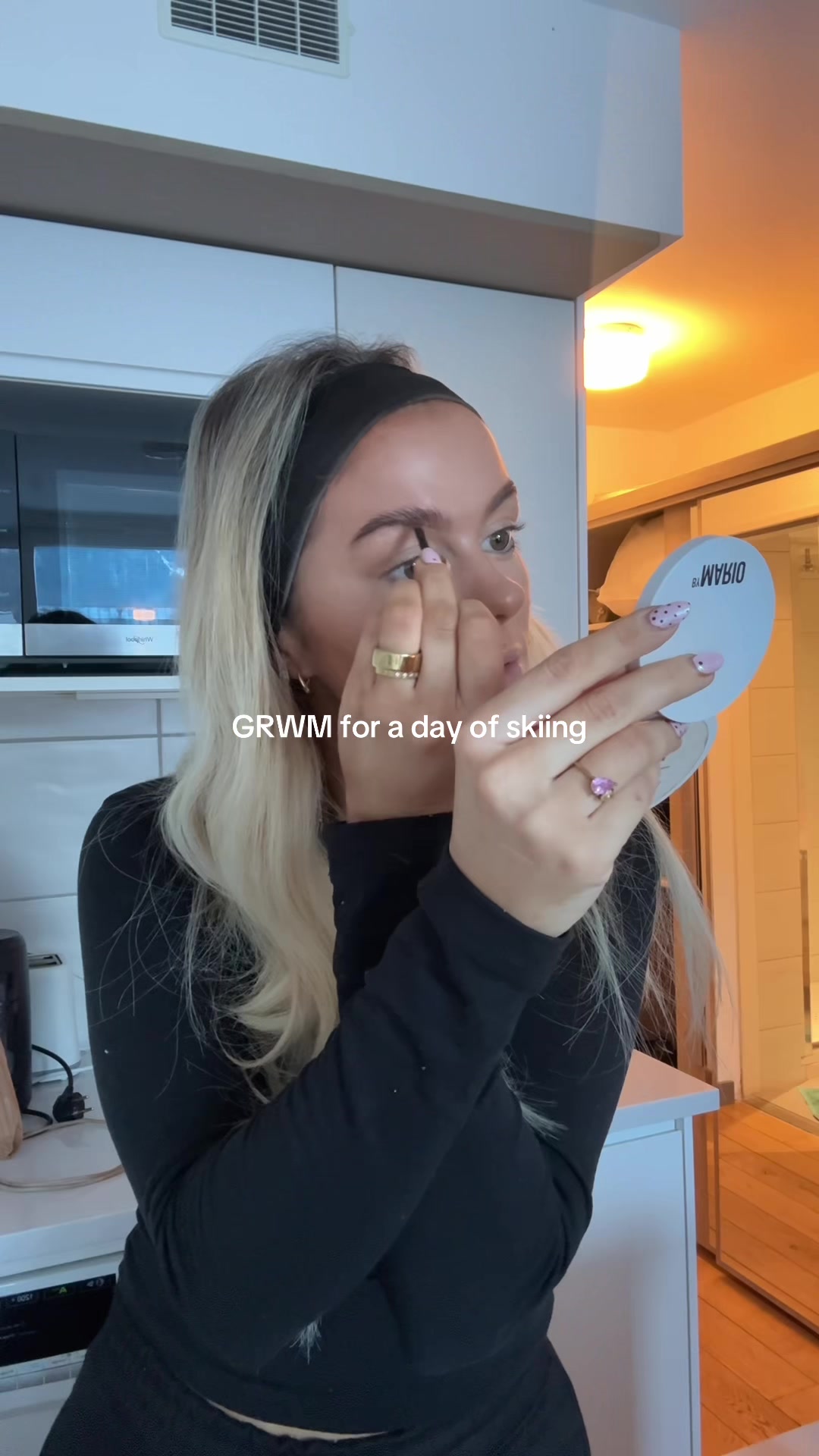 TikTok post by @lois.evs for Jecca Blac. Caption reads: [...] FAV brow gel thanks to Molly Mae xoxo @Jecca....