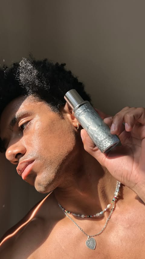 Instagram post by @naswyn for La Prairie. Caption reads: [...] Discover the power of Swiss Pristine, La....