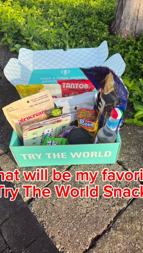 Instagram post by @feedyoursoultoo for Try The World. Caption reads: [...] snacks from around the world by Try The....
