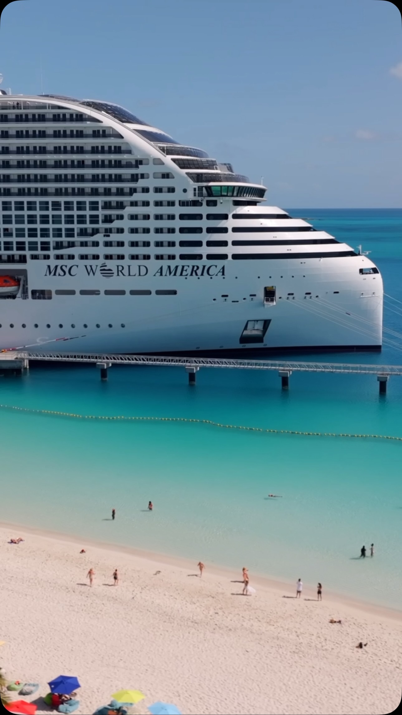 Instagram post by @paulo.travels for MSC Cruises Official. Caption reads: POV: You’re one of the first to sail with MSC....