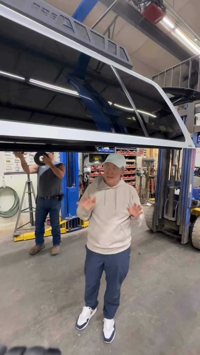 Instagram post by @our605life for RealTruck. Caption reads: Watch Tina’s RealTruck ARE Accessories truck cap....