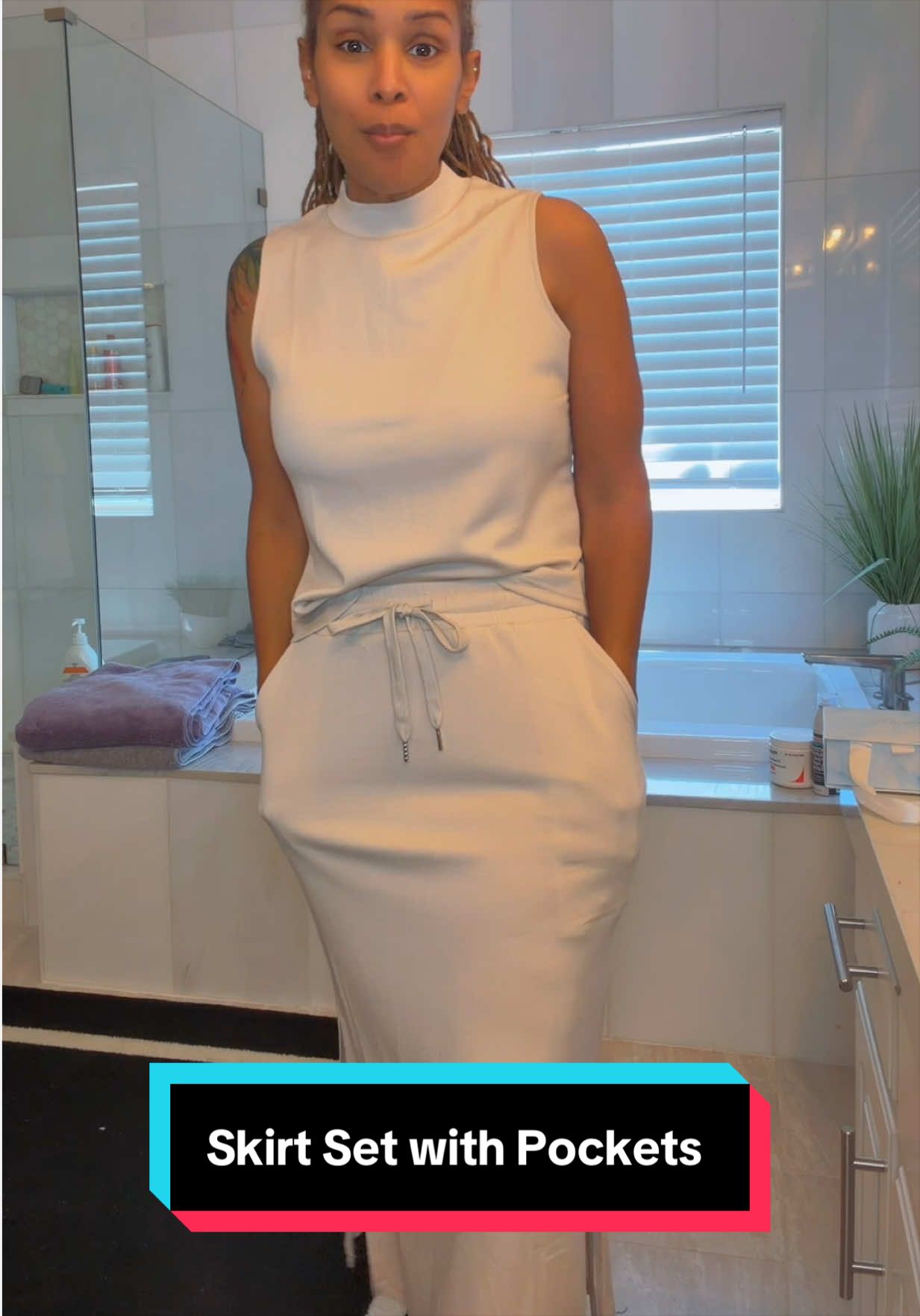 TikTok post by an influencer for Grecerelle. Caption reads: Summer 2026 Fashion @Grecerelle....