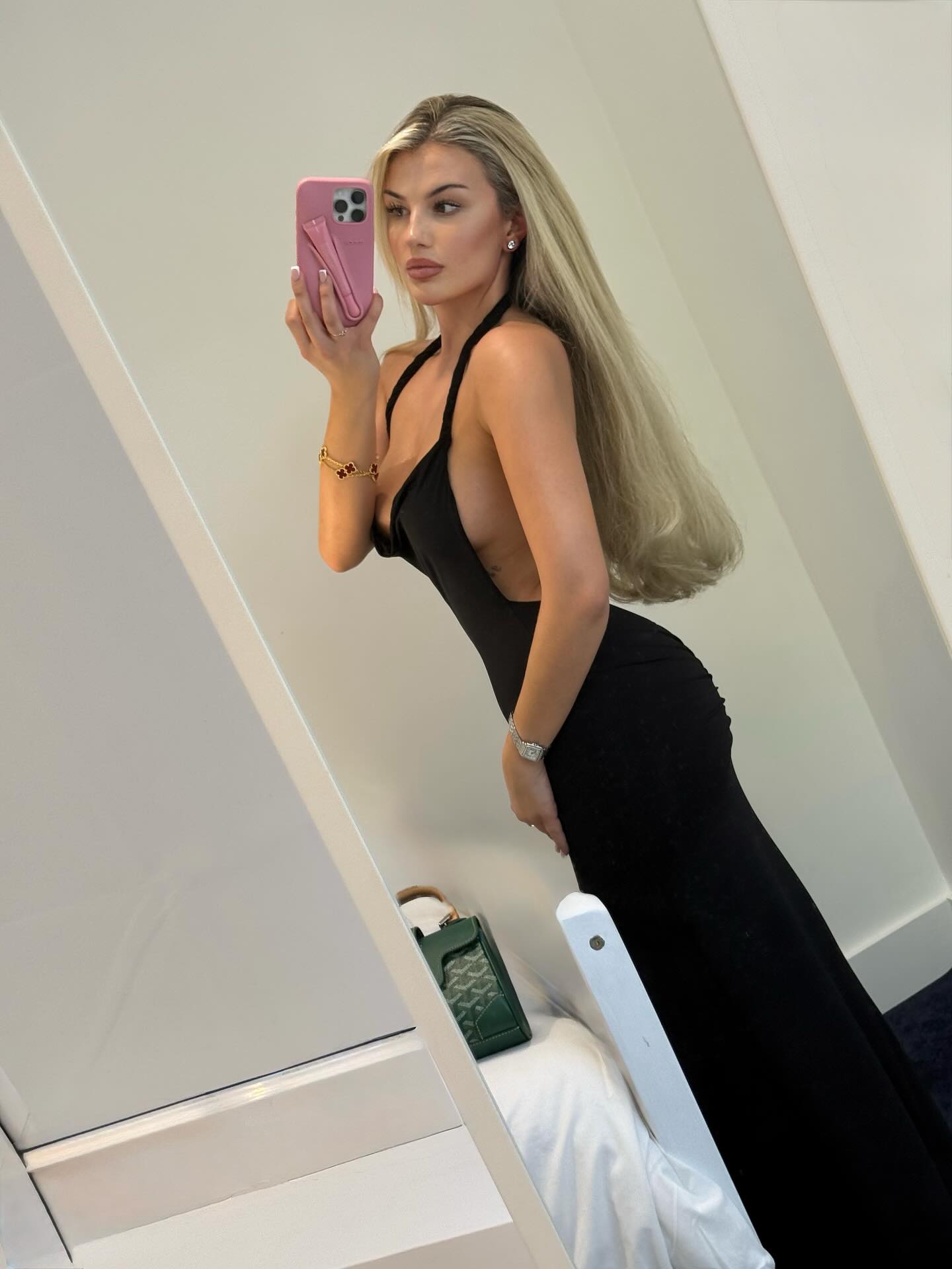 Instagram post by @_nicolefreya for Missy Empire. Caption reads: New hair feels @imsoprettyofficial Use my code....