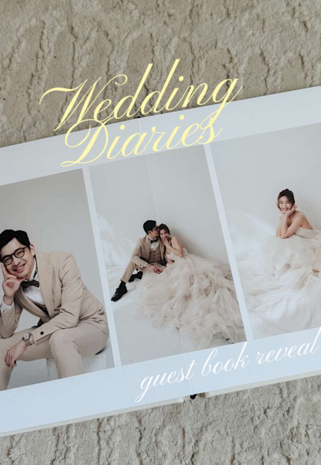 TikTok post by @mikiraiofficial for Artifact Uprising. Caption reads: Wedding guest book idea + reveal! So glad we tried....