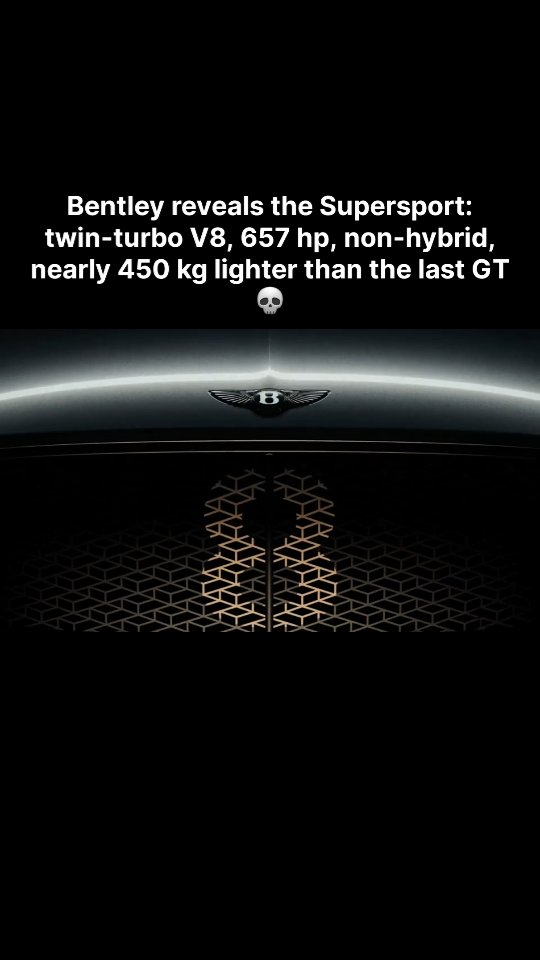 Instagram post by @350kmh_club for Bentley Motors. Caption reads: we are so back!!

@bentleymotors

#cars....