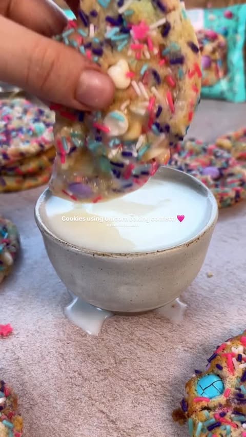 Instagram post by @archersfood for Fancy Sprinkles. Caption reads: [...] using Unicorn Baking Confetti from....