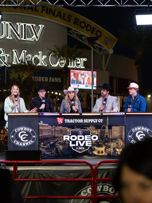 Instagram post by @lukebranquinho for Tractor Supply. Caption reads: Rodeo Live presented by @tractorsupply — Round 9.....