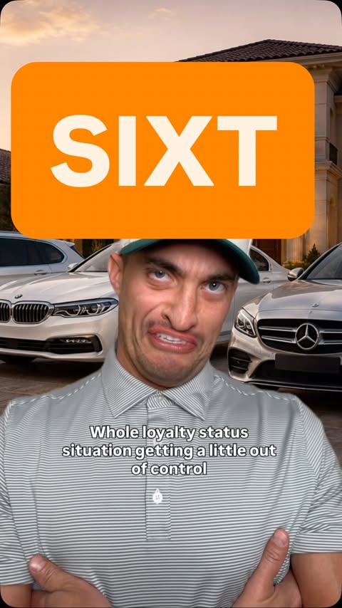 Instagram post by @johnnyhilbrant for SIXT. Caption reads: [...] but I do have to rent occasionally @sixt 🚙....