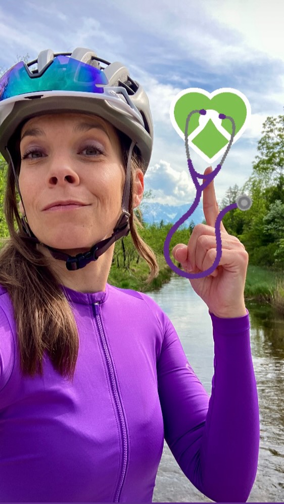 Instagram post by @anke_is_awesome for komoot. Caption reads: [...] she thinks she did. • But even if not,....