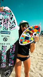 Instagram post by @ambertorrealba for Freestyle Watches. Caption reads: [...] on the tour in Vero Beach, FL!....