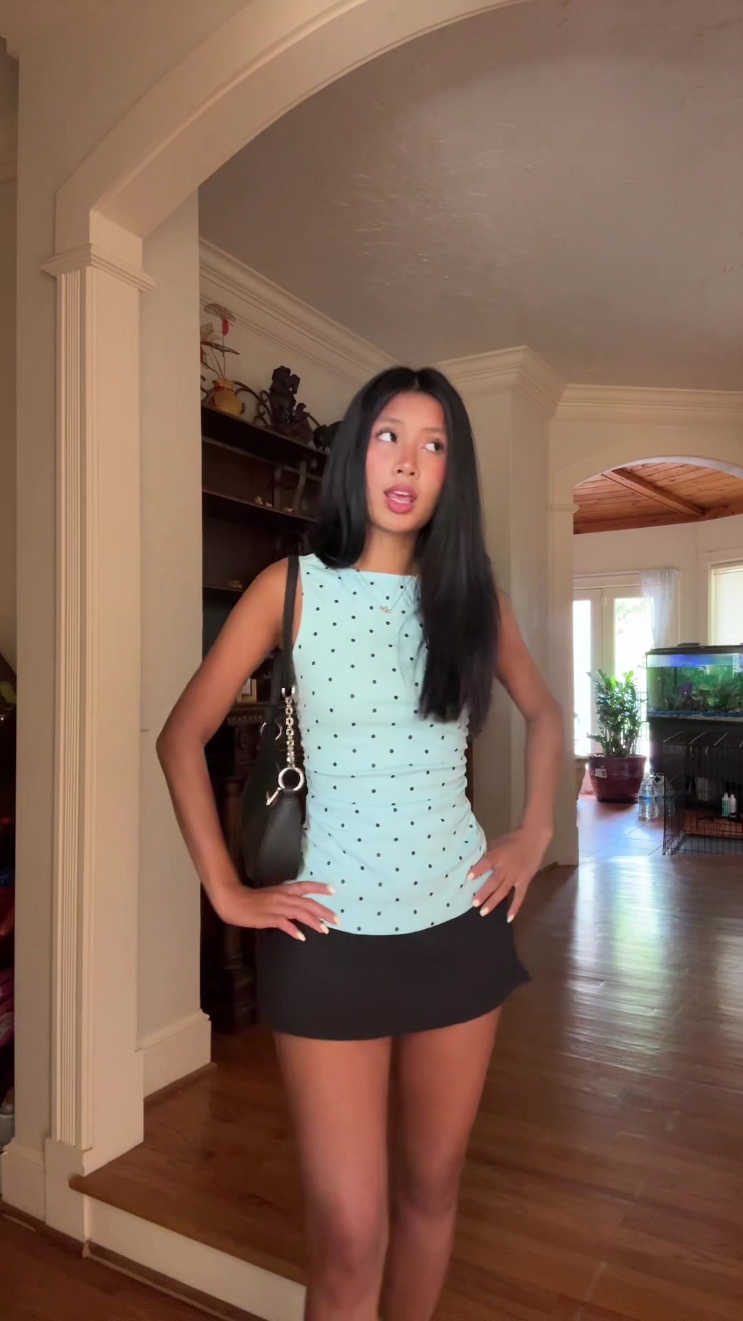 TikTok post by @defnotangela00 for Cider. Caption reads: My outfit is from @Cider #OOTD #outfitinspo....