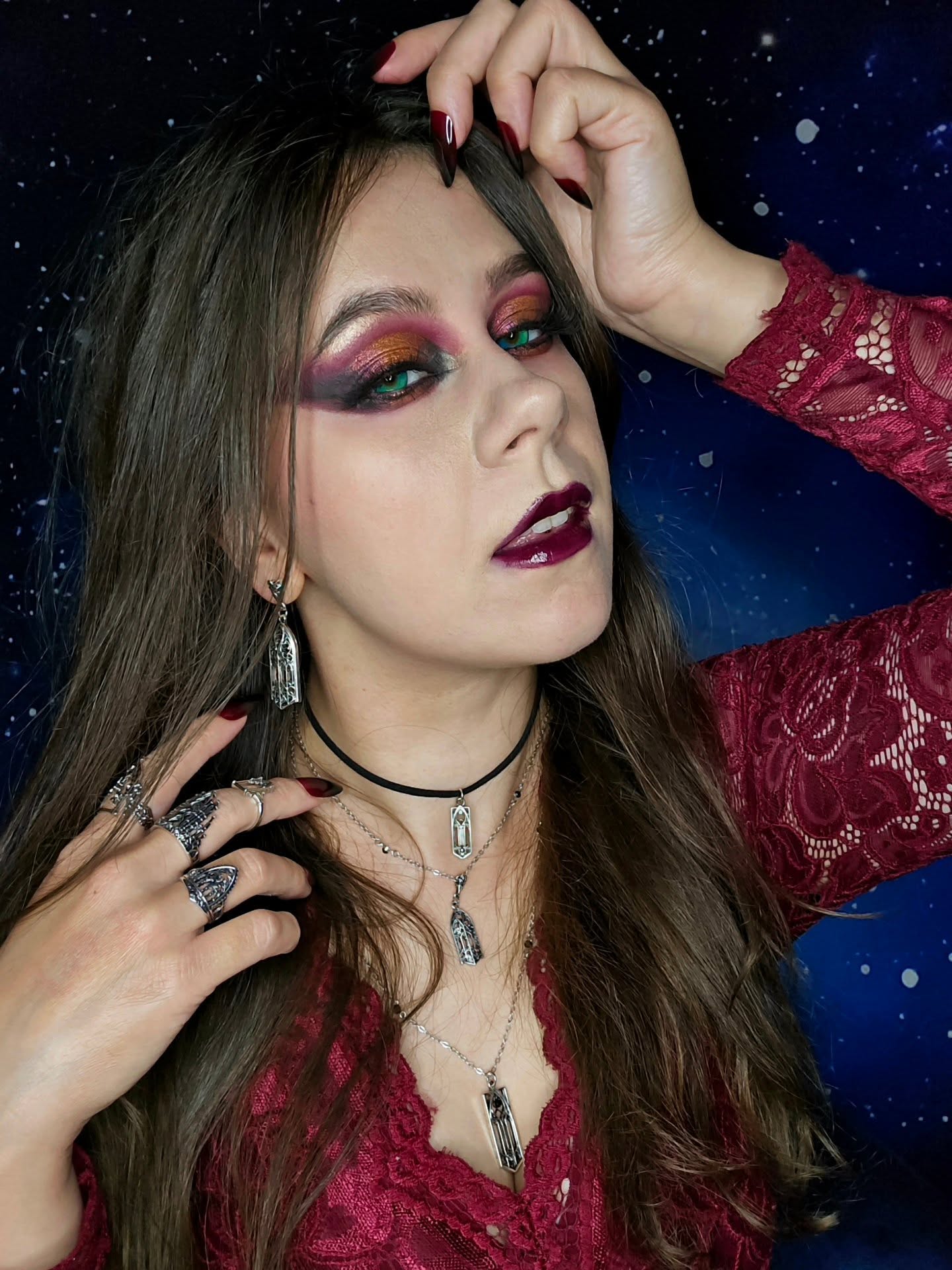 Instagram post by @starlessnight888 for MocoQueen. Caption reads: 🦇𝕶𝖊𝖊𝖕 𝖞𝖔𝖚𝖗 𝖊𝖞𝖊𝖘....