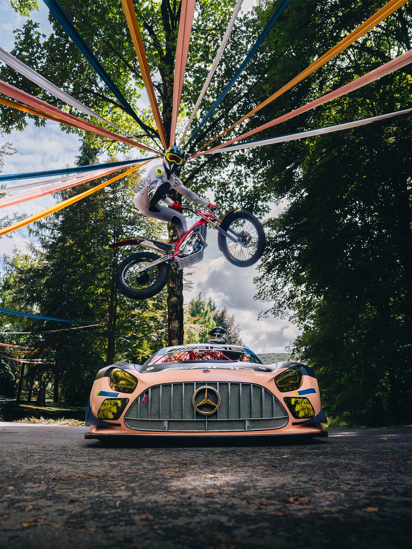 Instagram post by @tutto.bene.hillclimb for Mercedes-amg. Caption reads: Twisting roads & stunning views. 🤩

Together with....