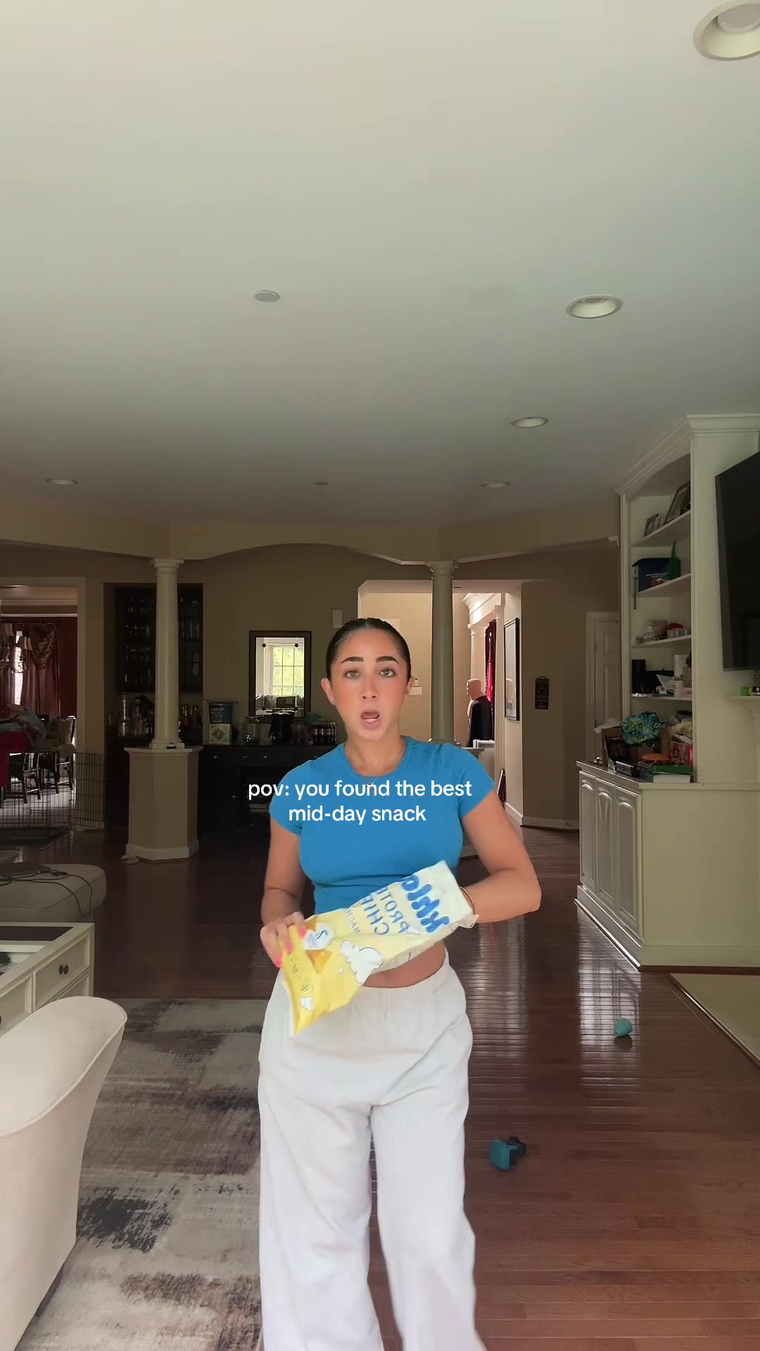 TikTok post by @alexiseliavv for Khloud. Caption reads: fave snack @KhloudFoods #khloud....
