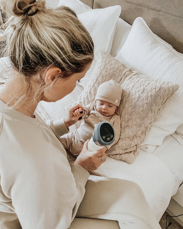 Instagram post by @goodmorning_mrs_g for Lola&Lykke. Caption reads: Swipe —> to see Rockets reaction to seeing more....